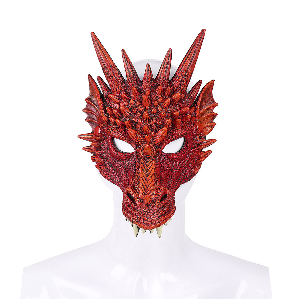 wholesale-halloween-carnival-party-pu-foam-3d-animal-dragon-mask-red-dragon-mask-from-china