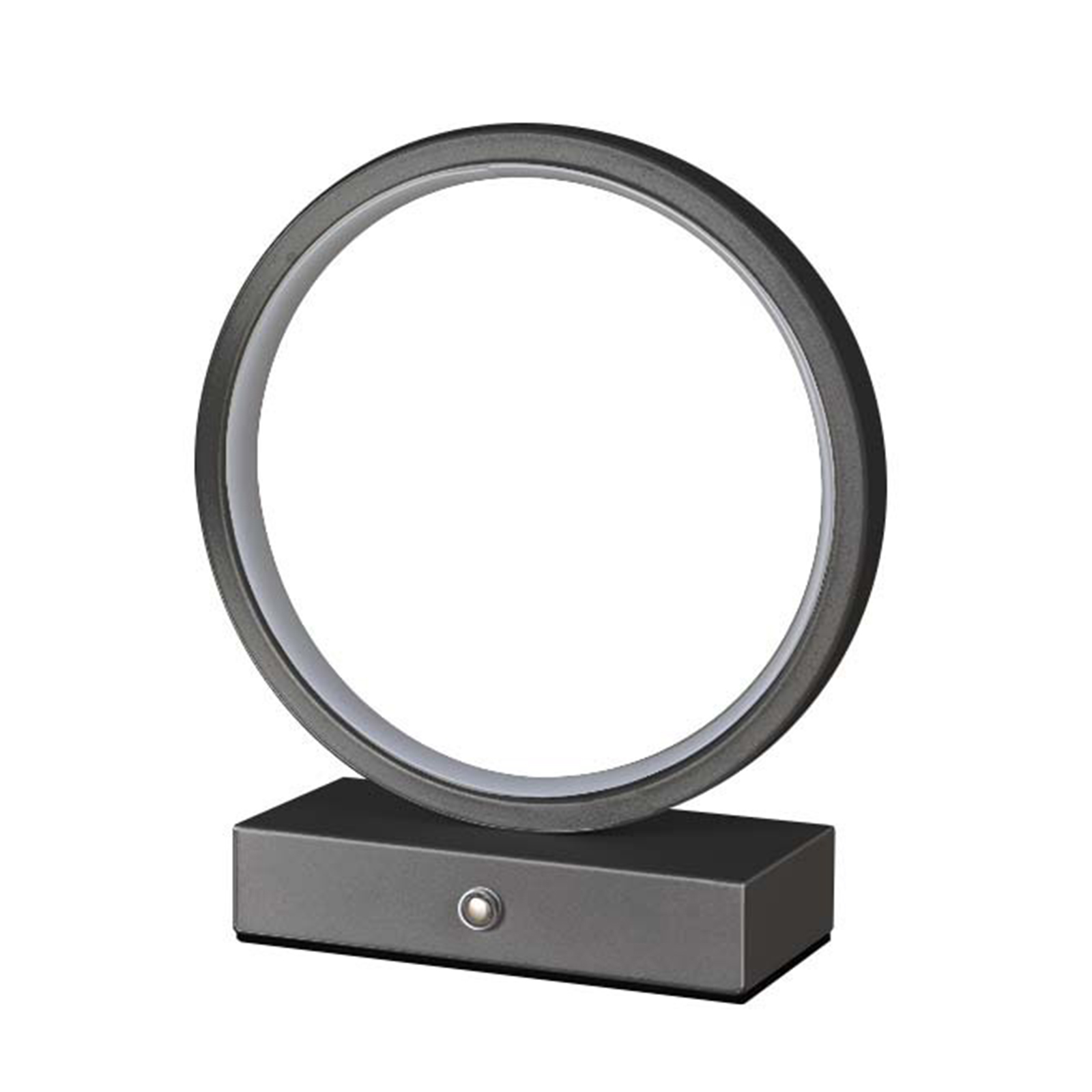 Round Table Lamp With Usb Power Cord Circular Dimmable Table Lamp Nightstand Lamp Bedhead Table Lamp For Bedroom Living Room Bar Restaurant 20CM black