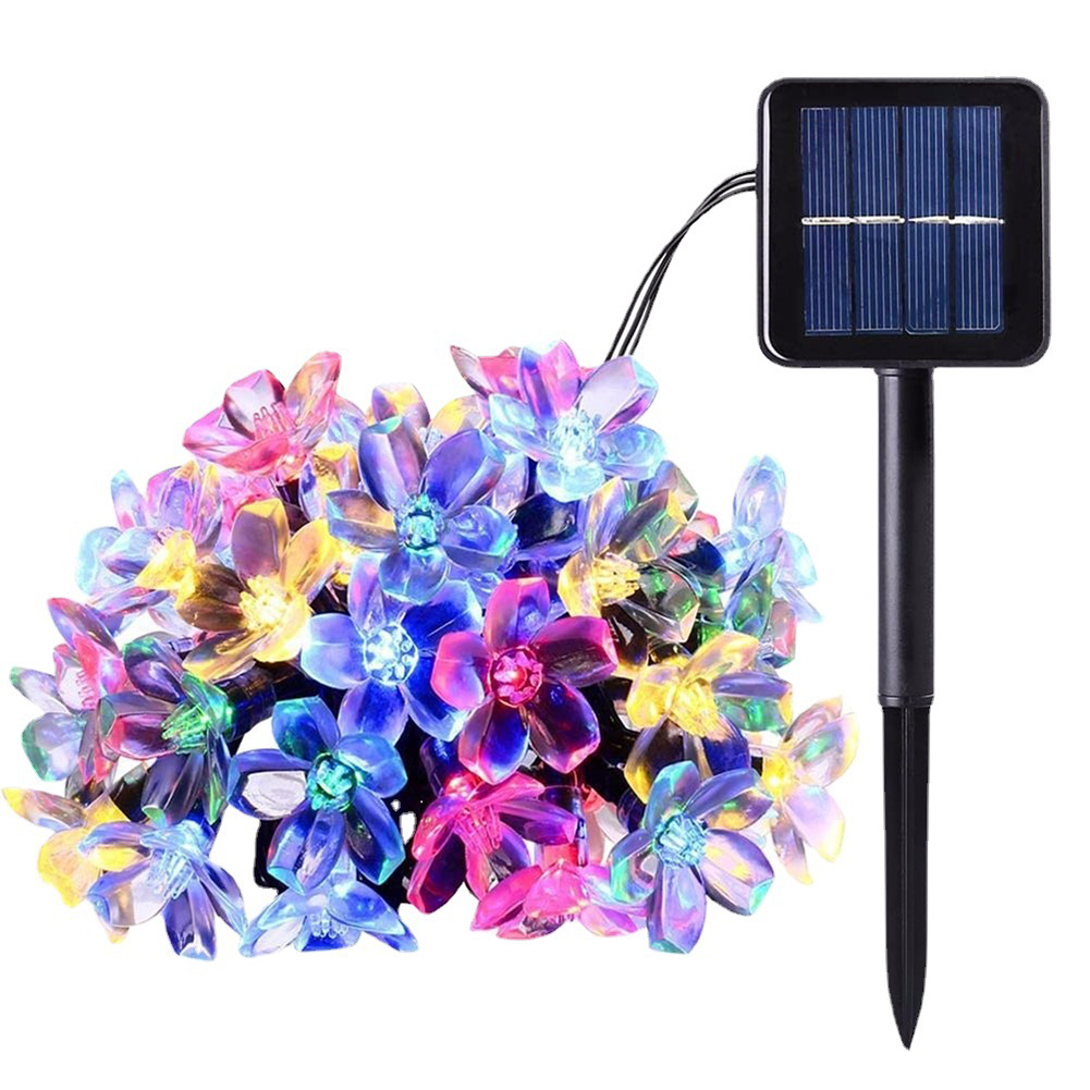 Solar Cherry Blossom String Lights Rainproof Waterproof Led Lights