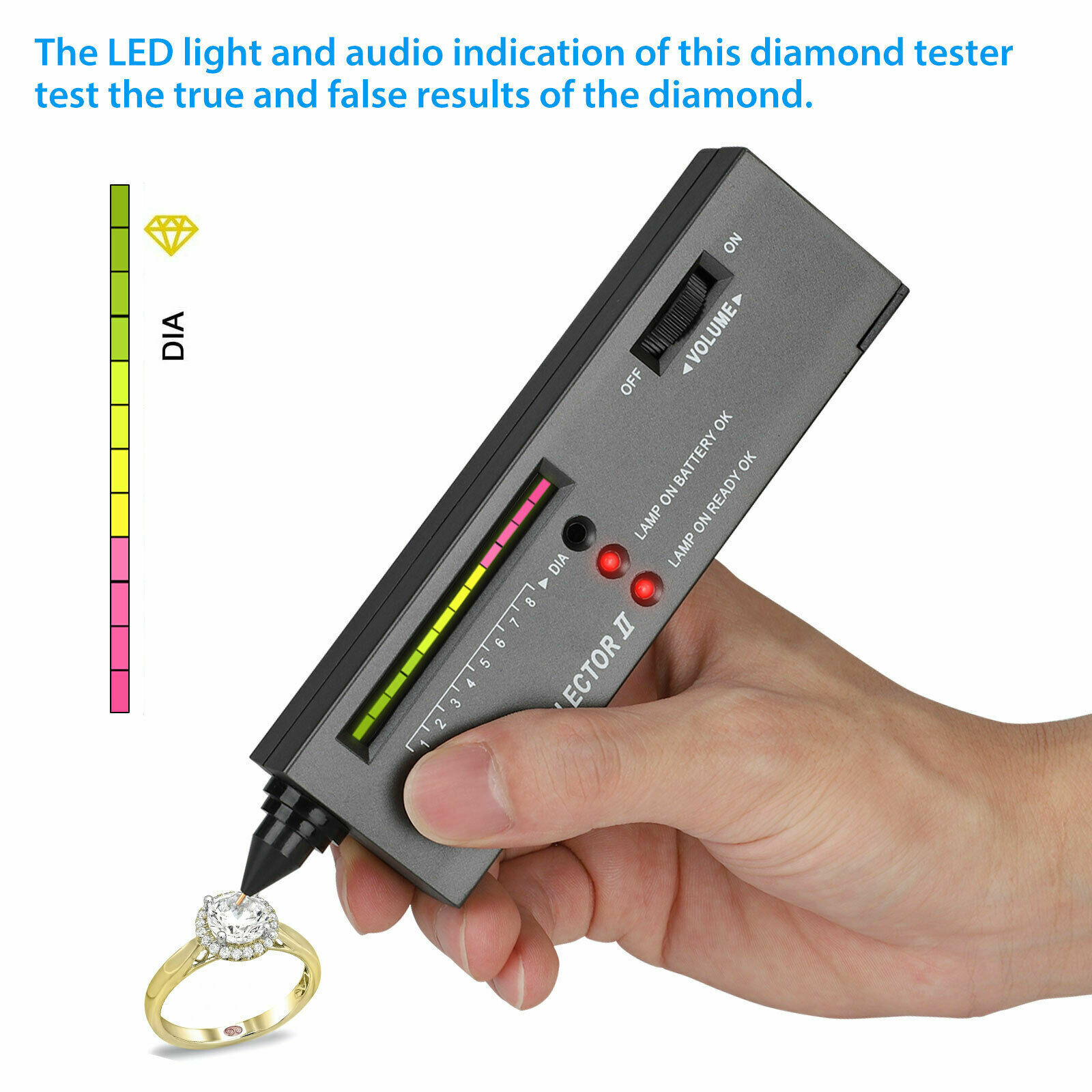 Professional Diamond Testers Diamond Detector High Accuracy Diamond Tester Pen Gem Tester