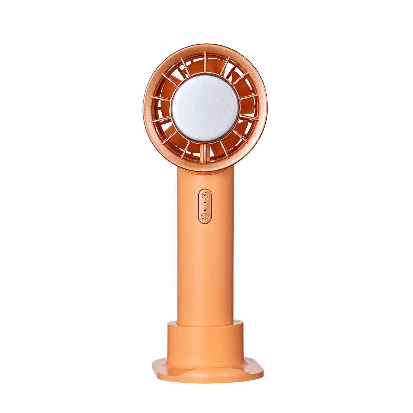 Portable Mini Handheld Fan 3 Speeds 2200mah Battery Usb Rechargeable Cooling Fan For Work Travel Sports orange