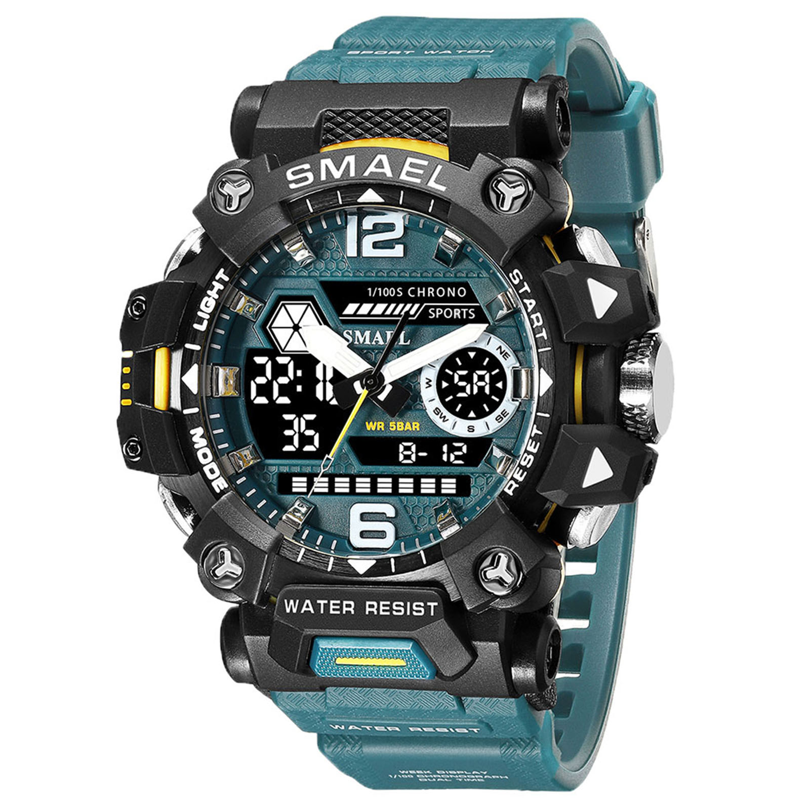 Men Watch Multi-functional 50m Waterproof Electronic Sports Wrist Watch