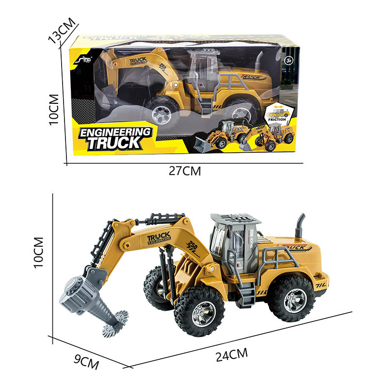 Wholesale Kids Excavator Bulldozer Model Simulation Tractor Crane Truck ...