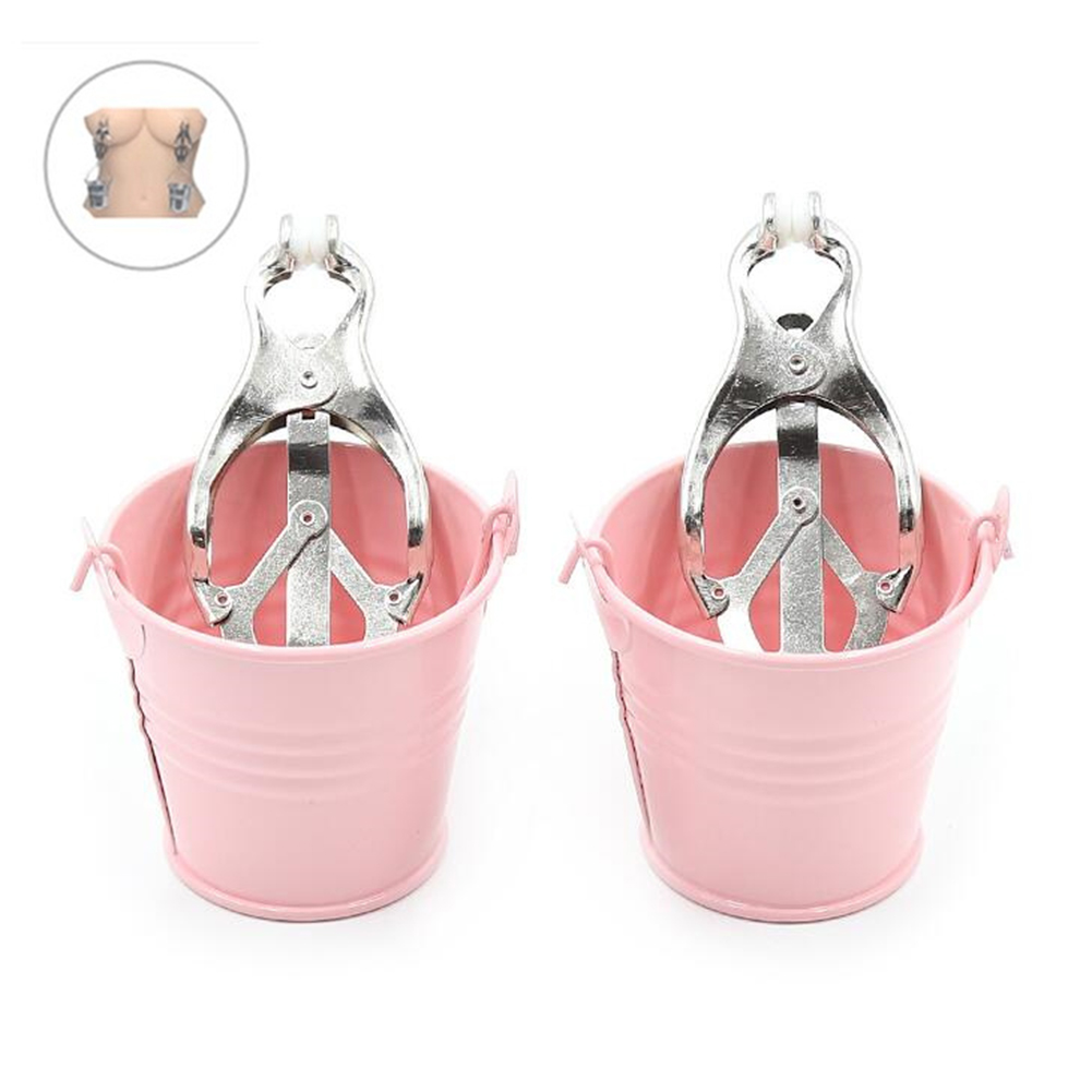 Wholesale 2PCS Female Slave Bucket Labia And Nip