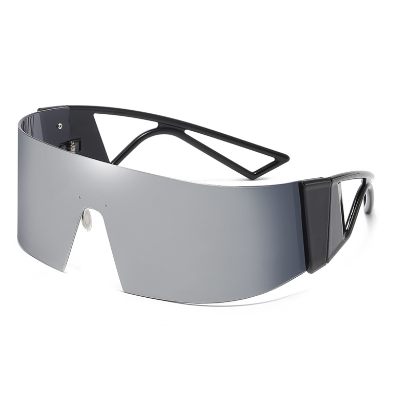 Frameless Colorful Sunglasses Windproof Uv Protection Sun Glasses For Driving Fishing Outdoor Sports white mercury lens