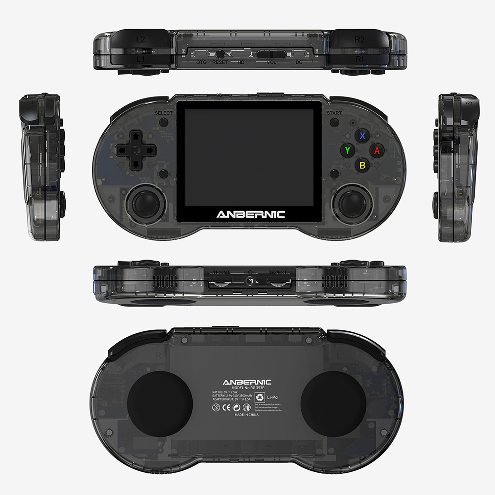 Rg353p Retro Handheld Game Console Bluetooth 2.4/5g Wifi Games Player 