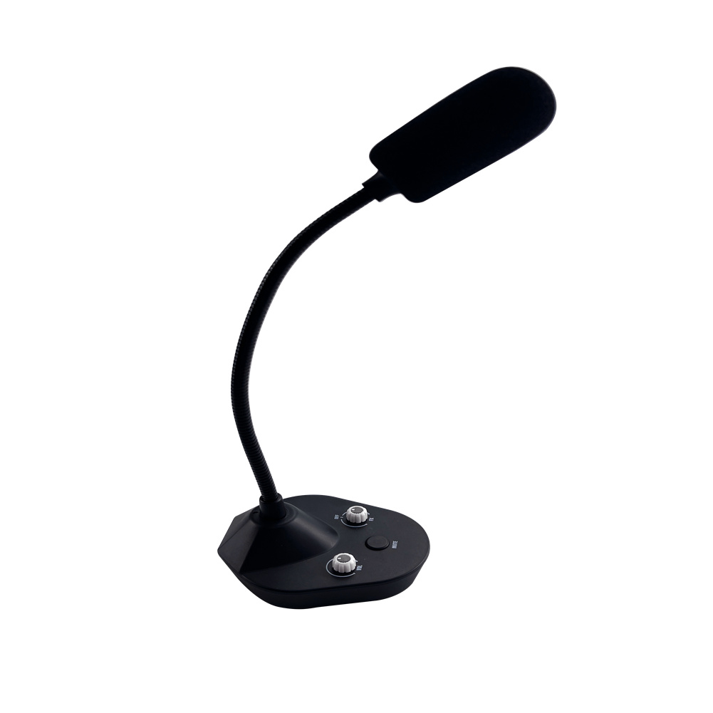 Portable Microphone With Reverb Variation Adjustable Knob Intelligent Noise Reduction Mic As shown