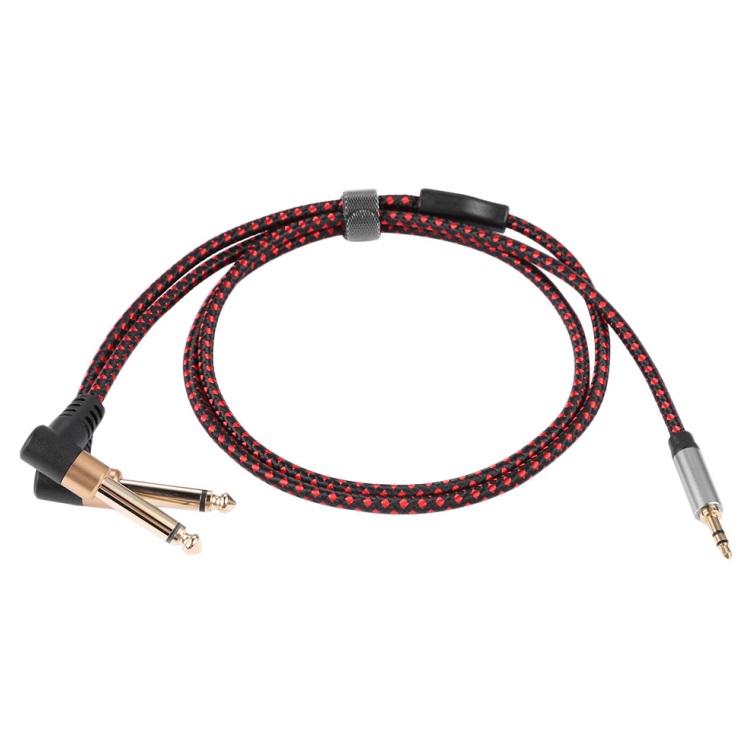 Audio Cable Adapter Jack 3.5mm to Dual 6.35mm Aux Corporal Mono 6.5 Jack to Male 3.5mm Mixer Cable Jack Divider 1 meter