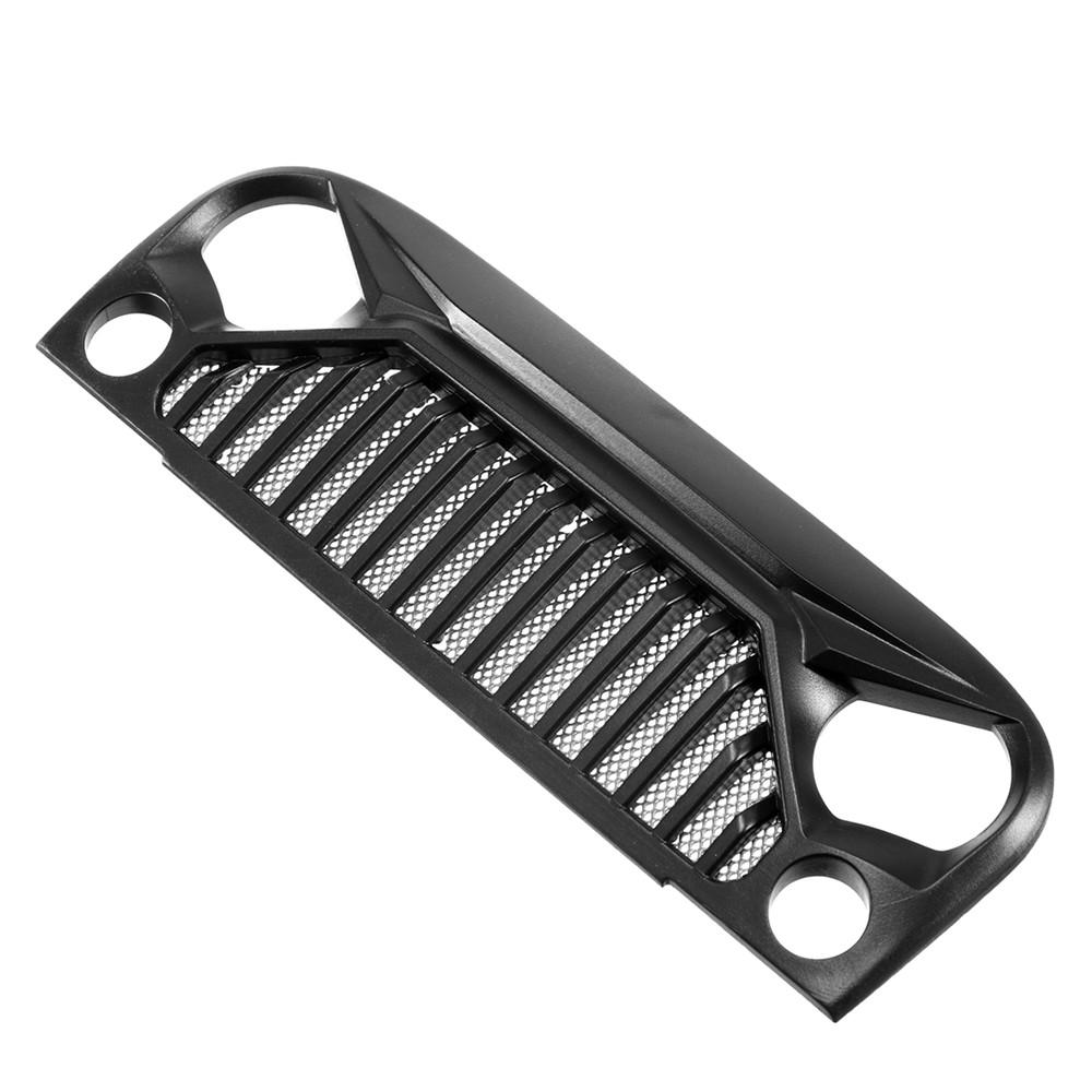 Air Inlet Grille Front Face for 1/10 RC Rock Crawler Axial SCX10 Jeep Wrangler  black