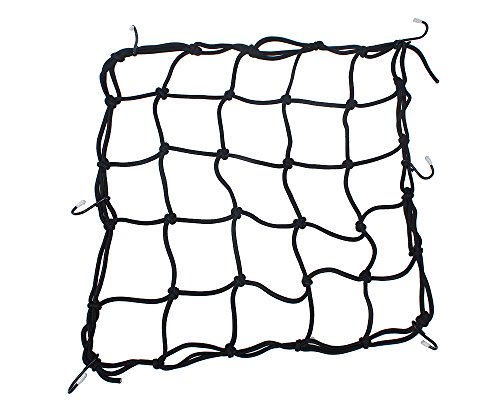 Heavy-Duty 15' Cargo Net for Motorcycles, ATVs - Stretches to 30'