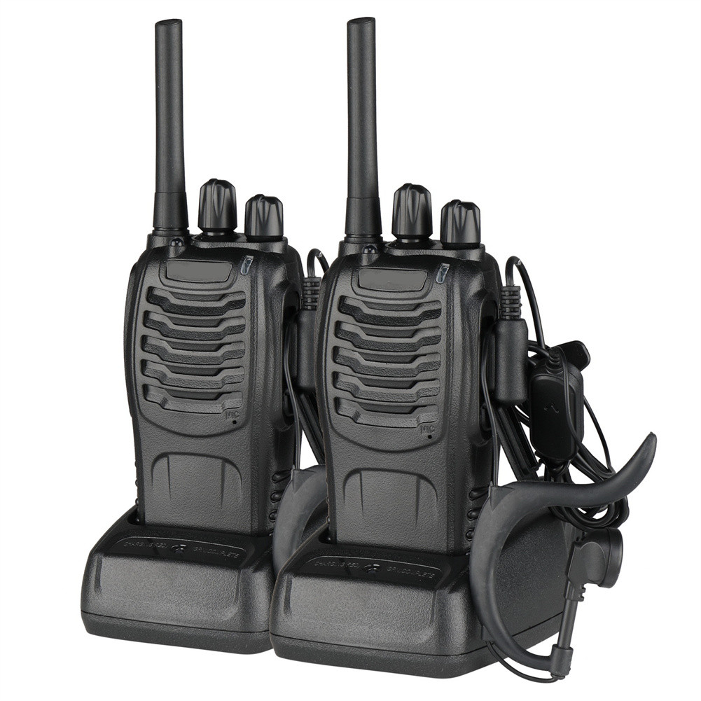 US Bf-88a 5.00w Analog Walkie-talkie with Earphone Hand-held Integrated