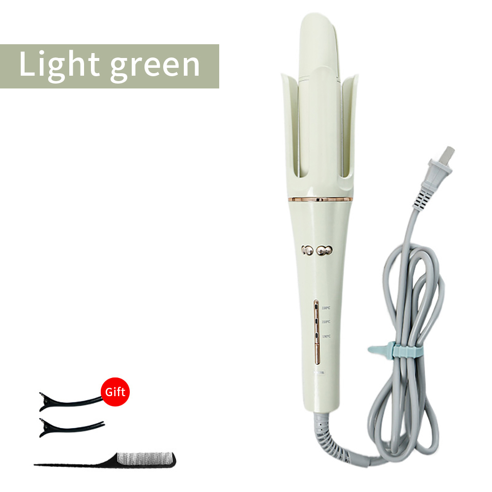 Automatic Hair Curler, Curling Iron 32mm Diameter Large Slot, Anti-Tangle Rotating Curling Iron With 3 Gear Temperature Auto Hair Curler, For Hair Styling Hair Salon LC-102 green curling iron