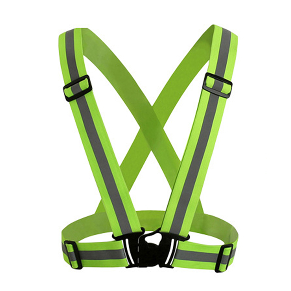 Unisex Outdoor Cycling Safety Vest Bike Ribbon Bicycle Light Reflecing