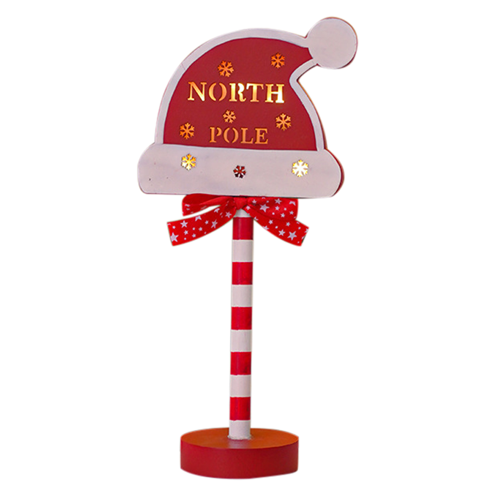 LED Stop Sign Christmas Garden Light Energy Saving Battery Powered Decorative Light For Yard Patio Garden Pathway Porch Decor