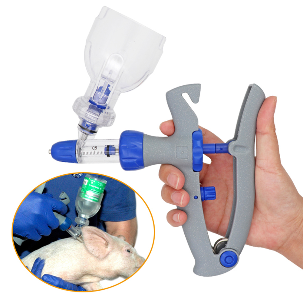 1ml/2ml/5ml Syringe Continuous Injector Adjustable Automatic Vaccine Injection for Poultry 5ml