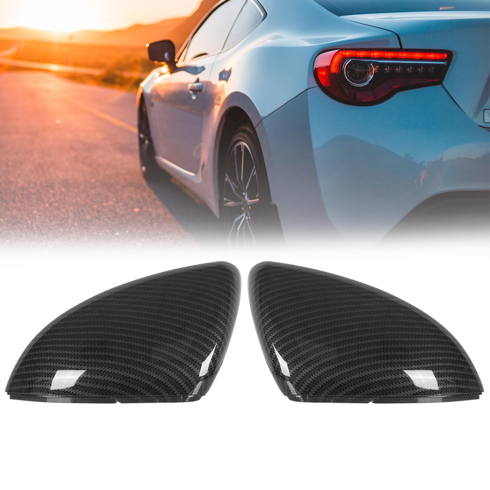 1 Pair Side Mirror Caps Cover Pattern Door Rear View Mirror Outside Housing Trim