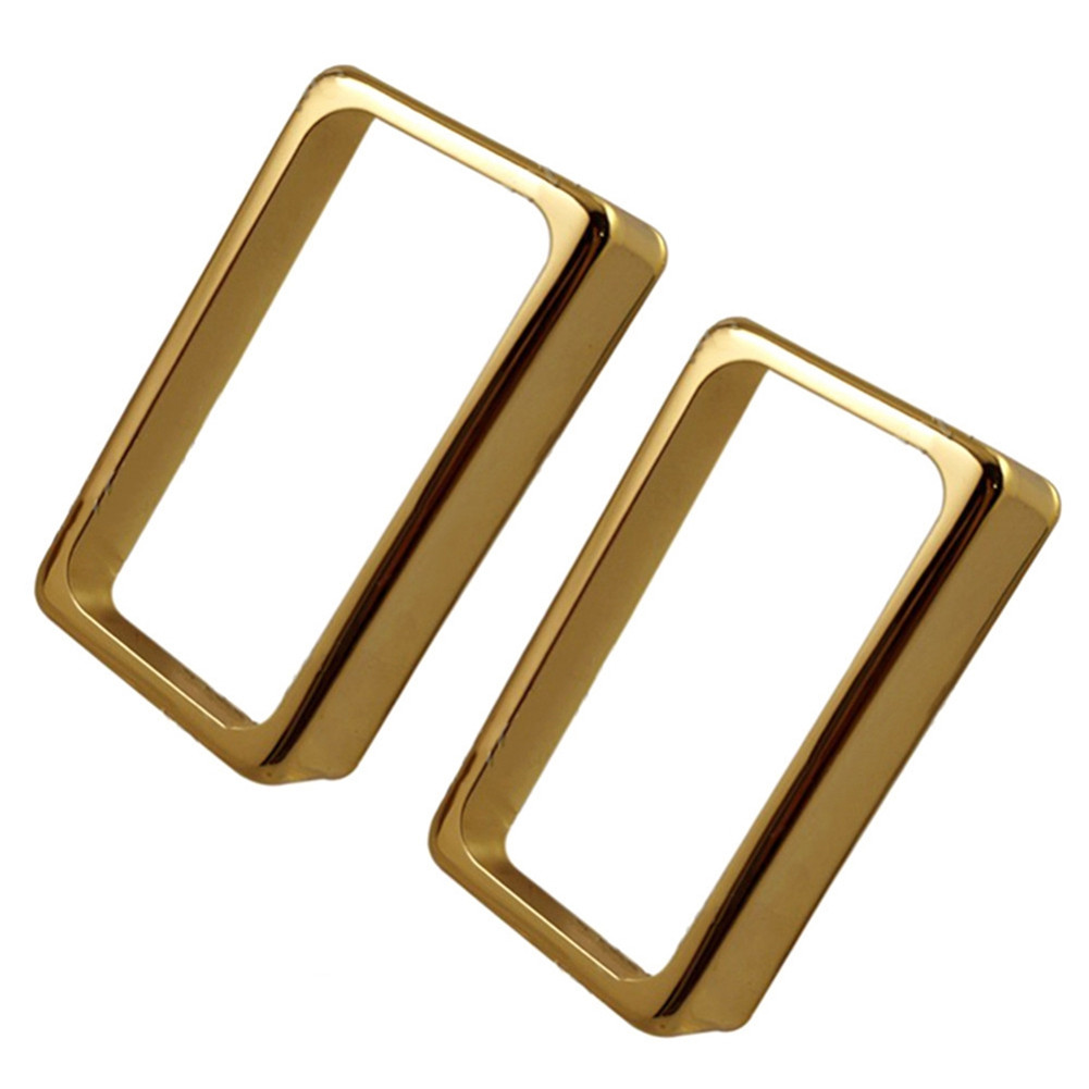 2 Pcs/set Pickup Cover Open-style Dual-coil Pickup Cover for Electric Guitar Golden