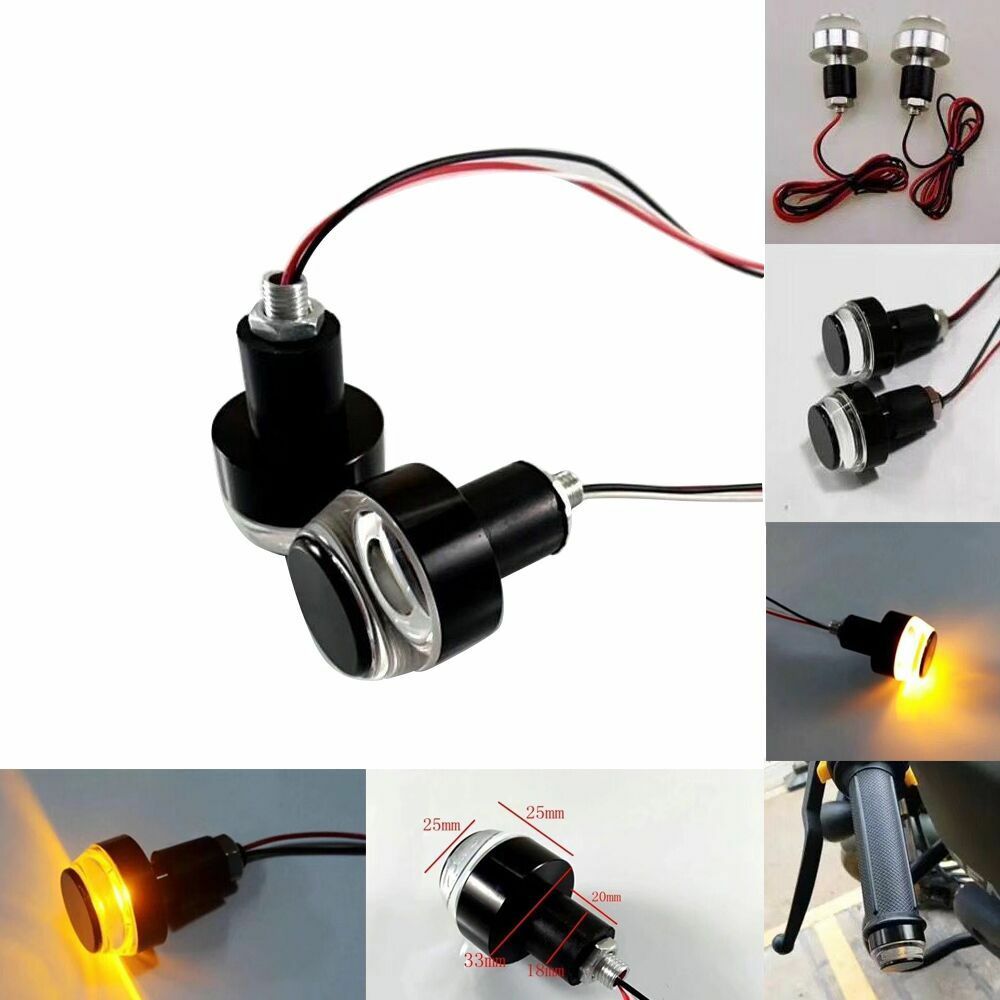 Wholesale Turn Signals Motorcycle LED Handle Bar End Blinker for 22mm