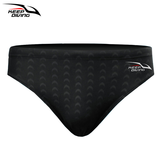 Male Professional Breathable Swim Briefs Quick-dry Swimming Trunks Comfortable Swim Wear Gift black_S