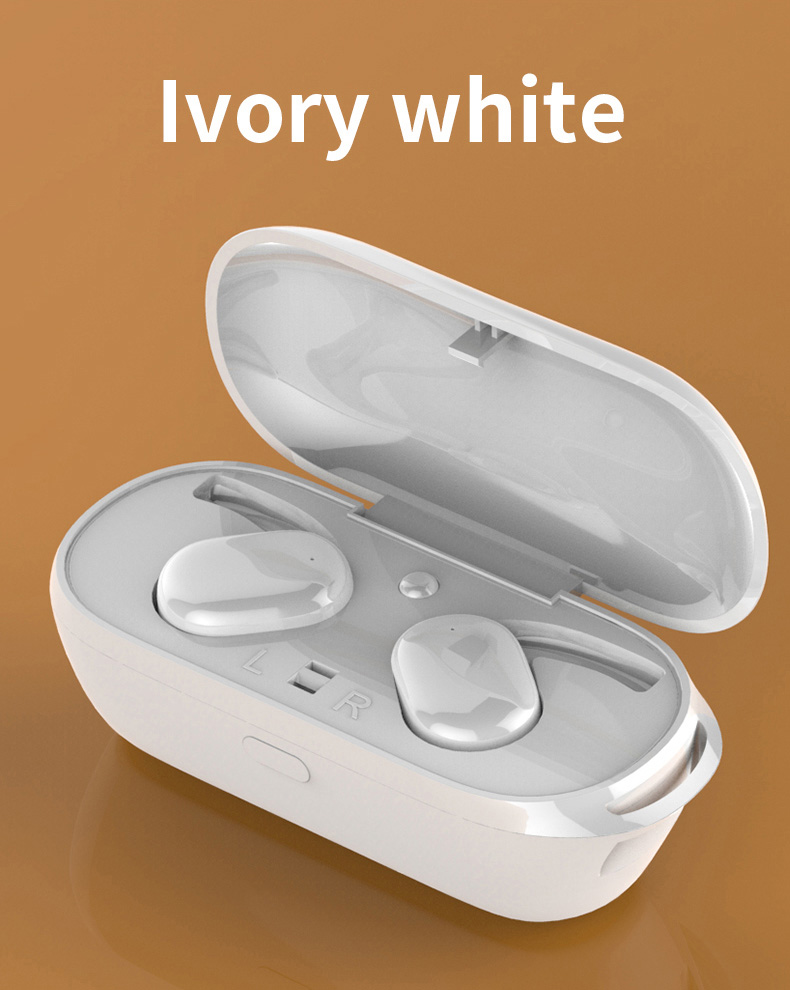 TWS Wireless Headphones 5.0 Bluetooth Earphones Headset Cordless Headphone Mini Sports Earbuds Music Handsfree For Phones white
