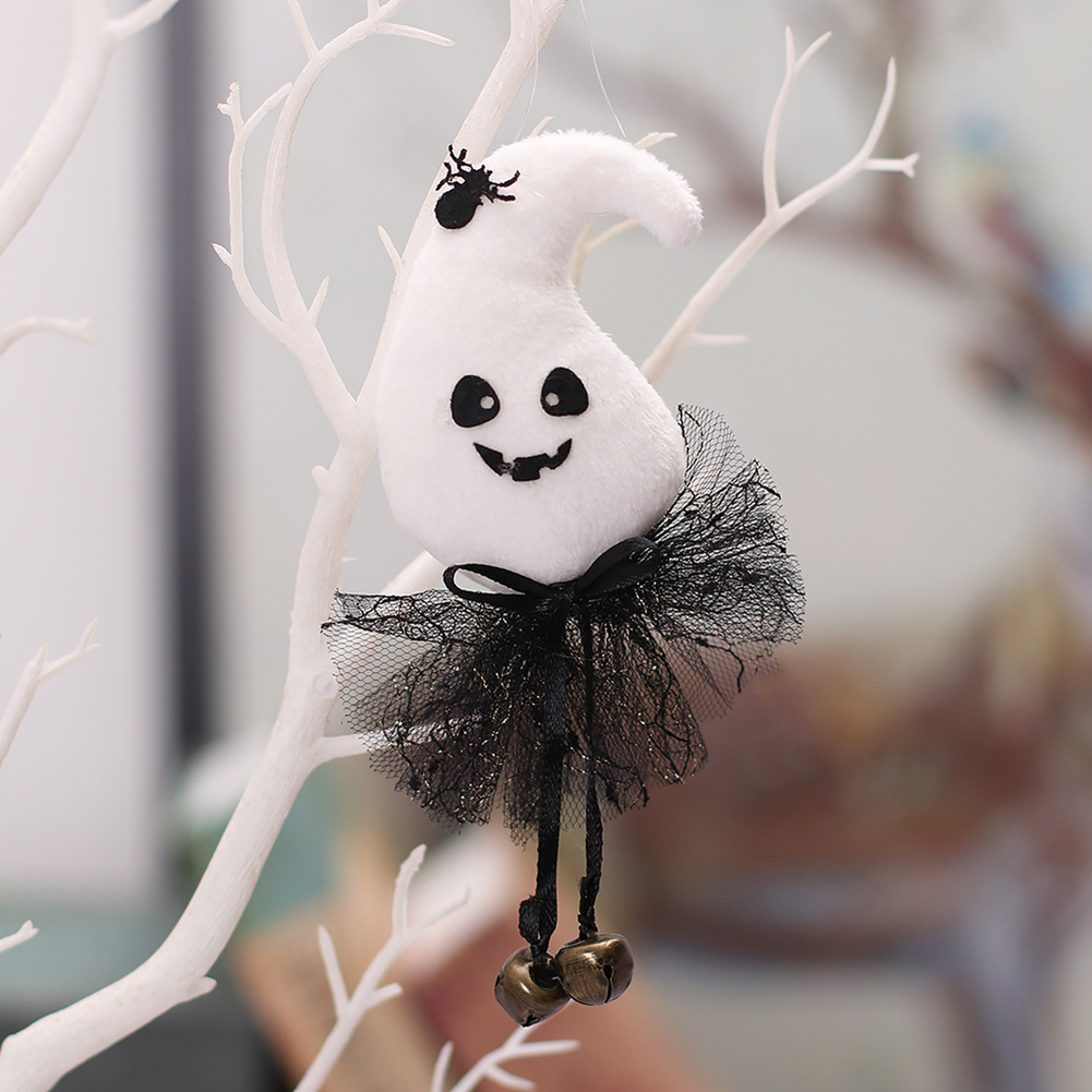 Halloween Cartoon Mesh Skirt Hanging Bell Pendant Halloween Venue Layout Props 