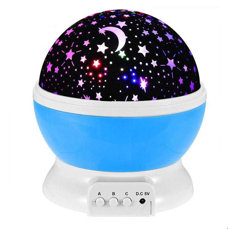 LED Moon Star Projector Night Lights for Parties Children Bedrooms Decoration Lighting
