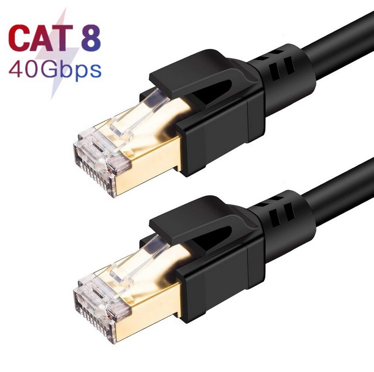 Cat8 Ethernet Connection Line Jumper Indoor Computer Router Pure Copper Cable Optical Fiber Broadband Connection Line 3 meters