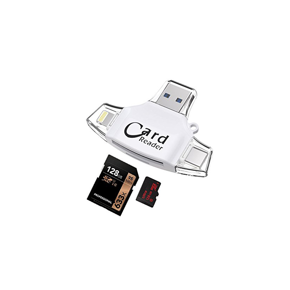 Wholesale 4 In 1 Tf Sd Card Reader Micro Sd Card Reader Usb Type C Adapter White From China 0429