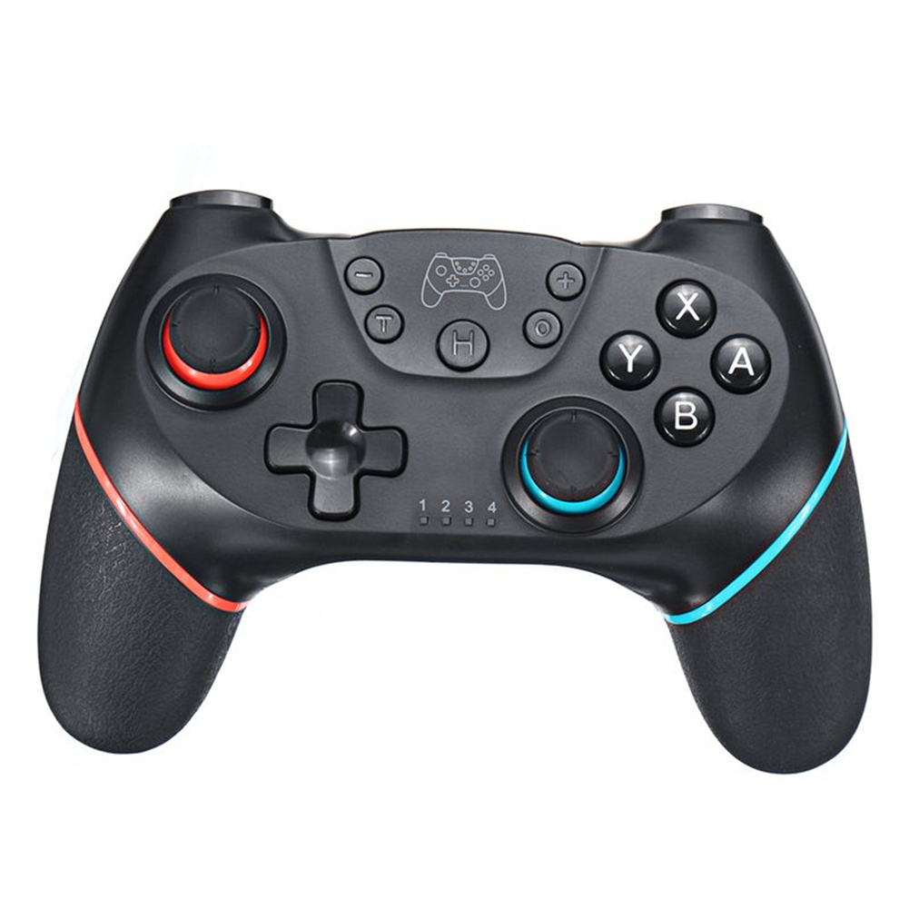 Wireless Bluetooth-compatible  Gamepad Game Joystick Controller Compatible For Switch Pro Console left red right blue