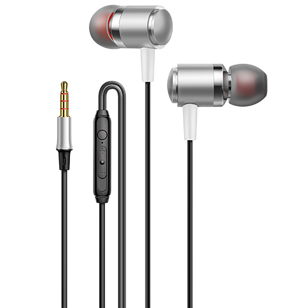 3.5mm in Ear Headset Bass Music Earphones Wire-controlled Smart Headphones