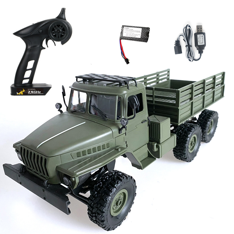 MN80S Ural 1/16 2.4G 6WD RC Car Truck Rock Crawler Command Communication Vehicle RTR Toy MN88S standard_1:16