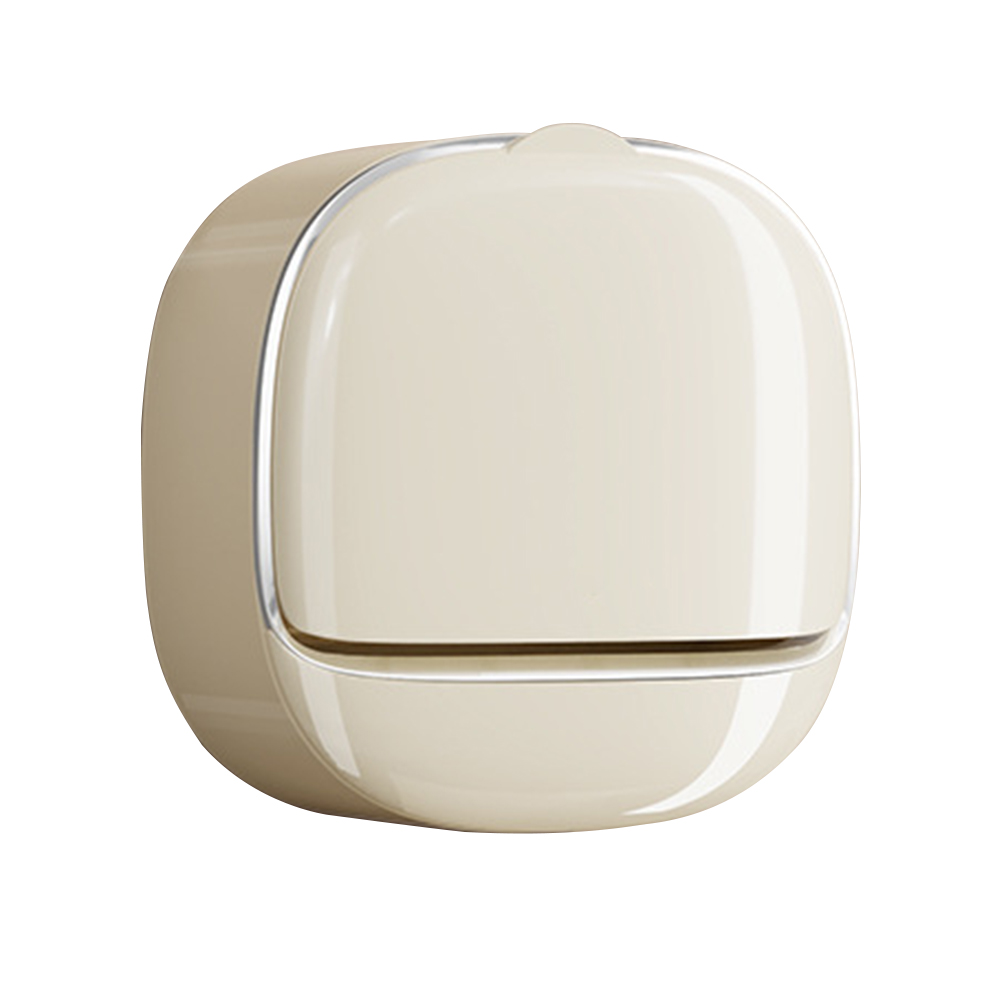 Waterproof Soap Dish With Drainage Box Soap Dish Wall Mounted Self-Adhesive Clamshell Storage Box No-Drilling Installation Soap Dish