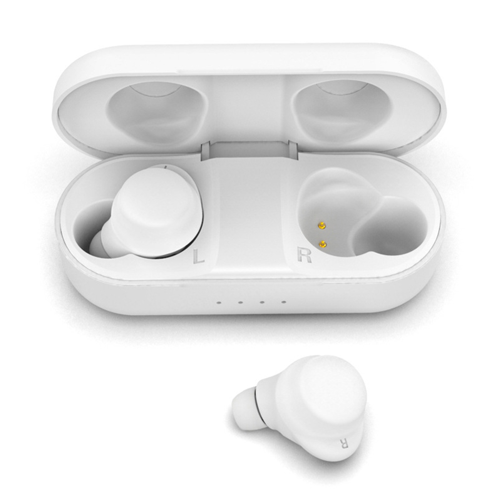 A5 TWS Two Ears Wairless Bluetooth Earphones 5.0 Touch Control Earphone white