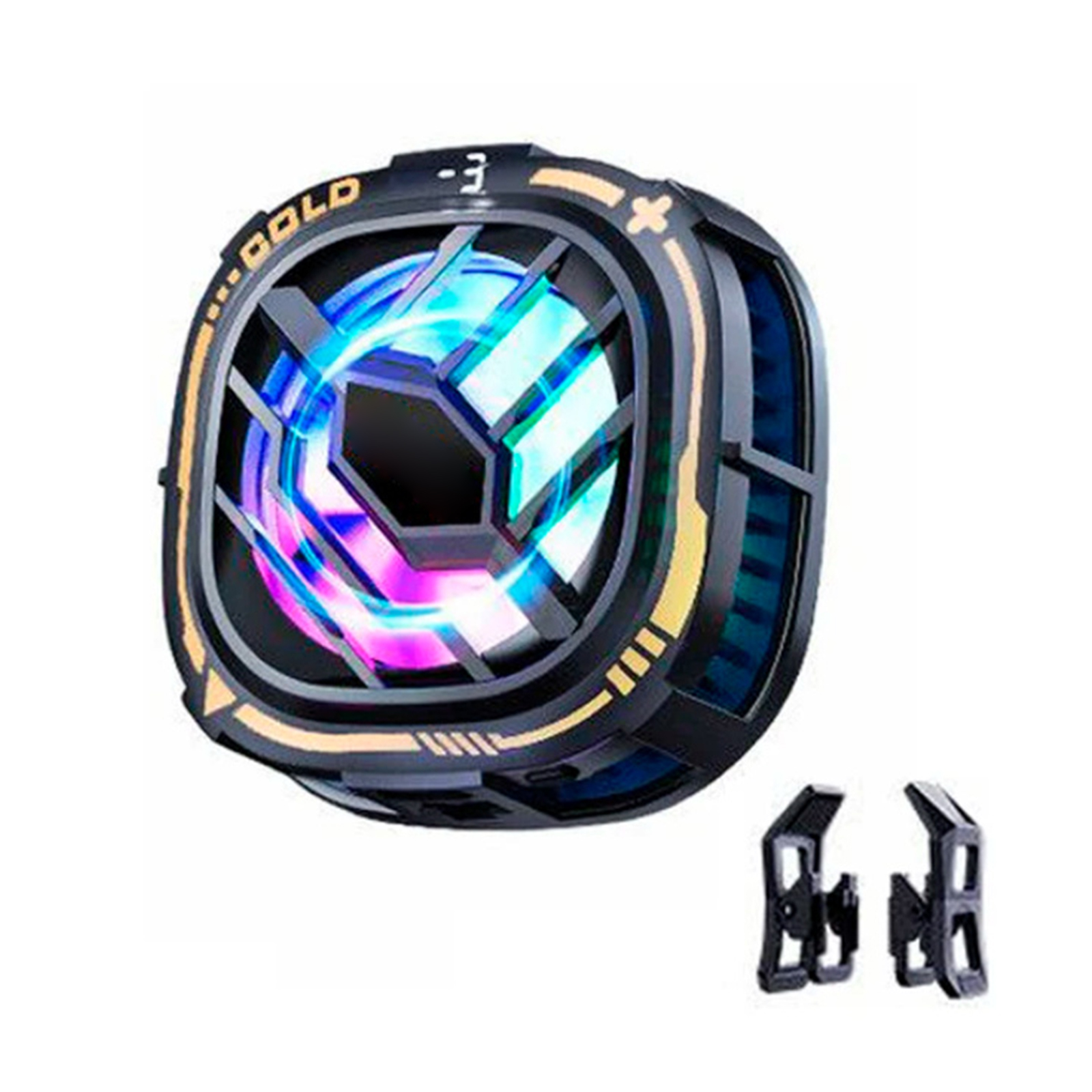 X76 Magnetic Mobile Phone Cooler Fast Cooling Phone Cooler Portable Phone Semiconductor Radiator Mobile Gaming Video Streaming Phone Fan Portable Quieter Cooling Fan X76 magnetic digital display