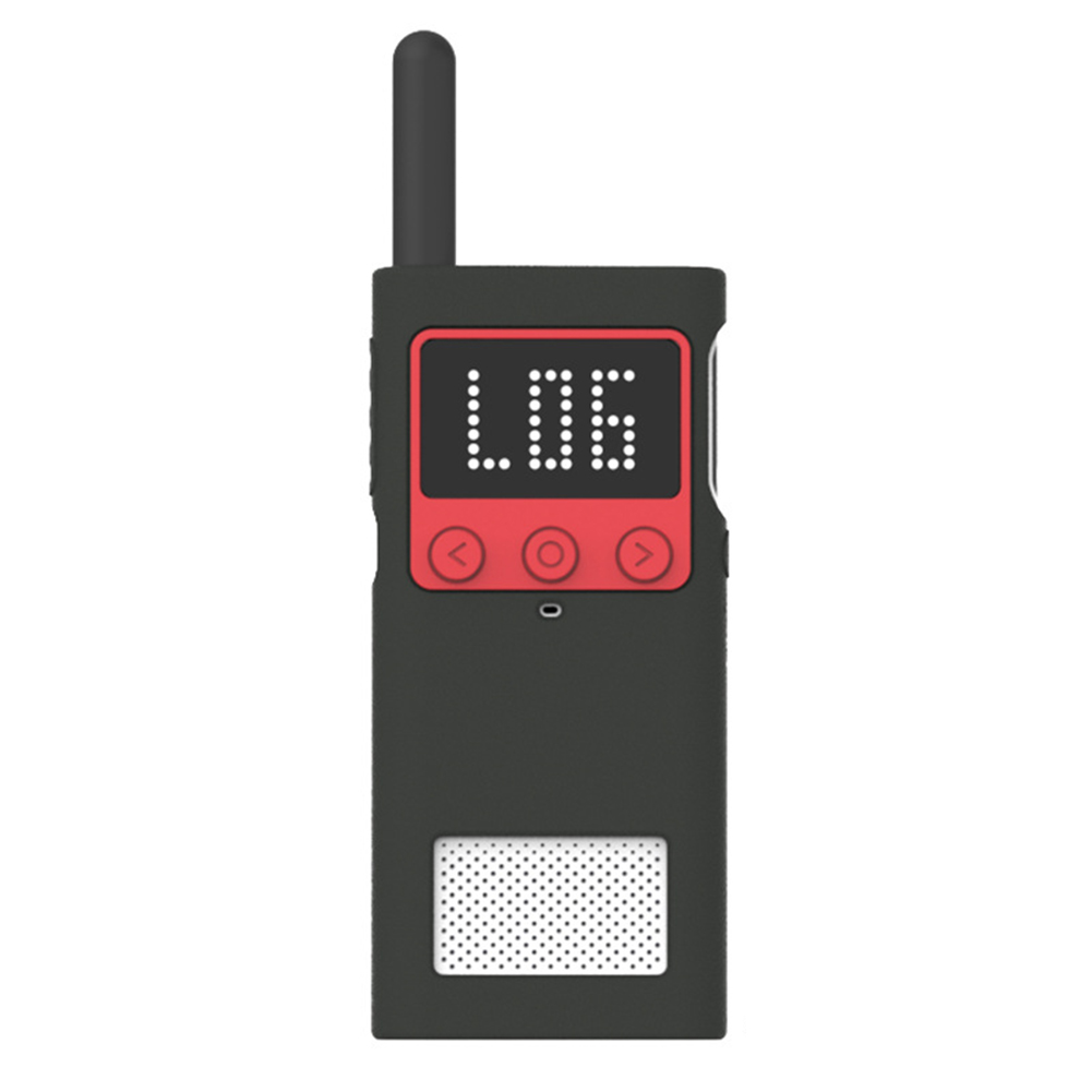 Outdoor Walkie-talkie Silicone Protective Case Compatible For Xiaomi Mijia Walkie-talkie 1S black