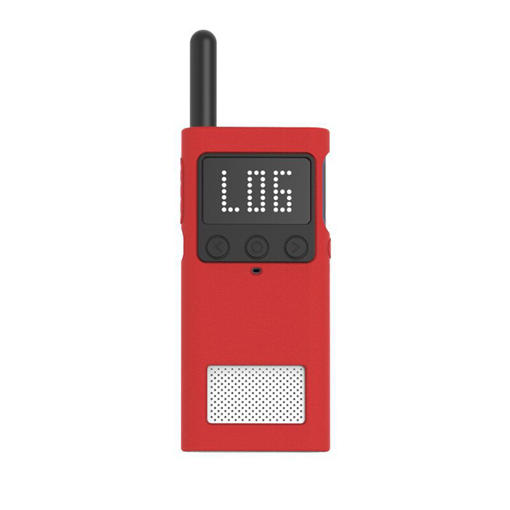 Outdoor Walkie-talkie Silicone Protective Case Compatible For Xiaomi Mijia Walkie-talkie 1S red