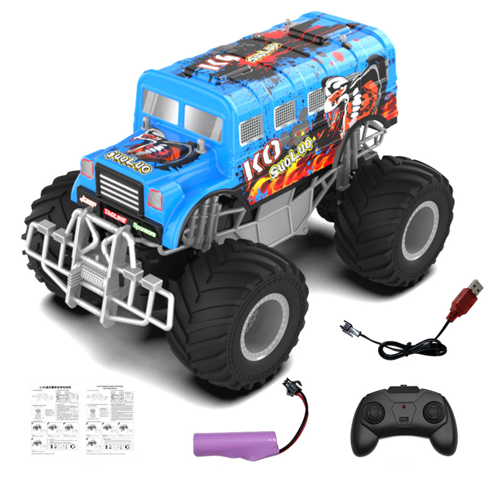 2.4G Remote Control Car RC Climbing off Road Vehicle Model Toys Christmas Gifts