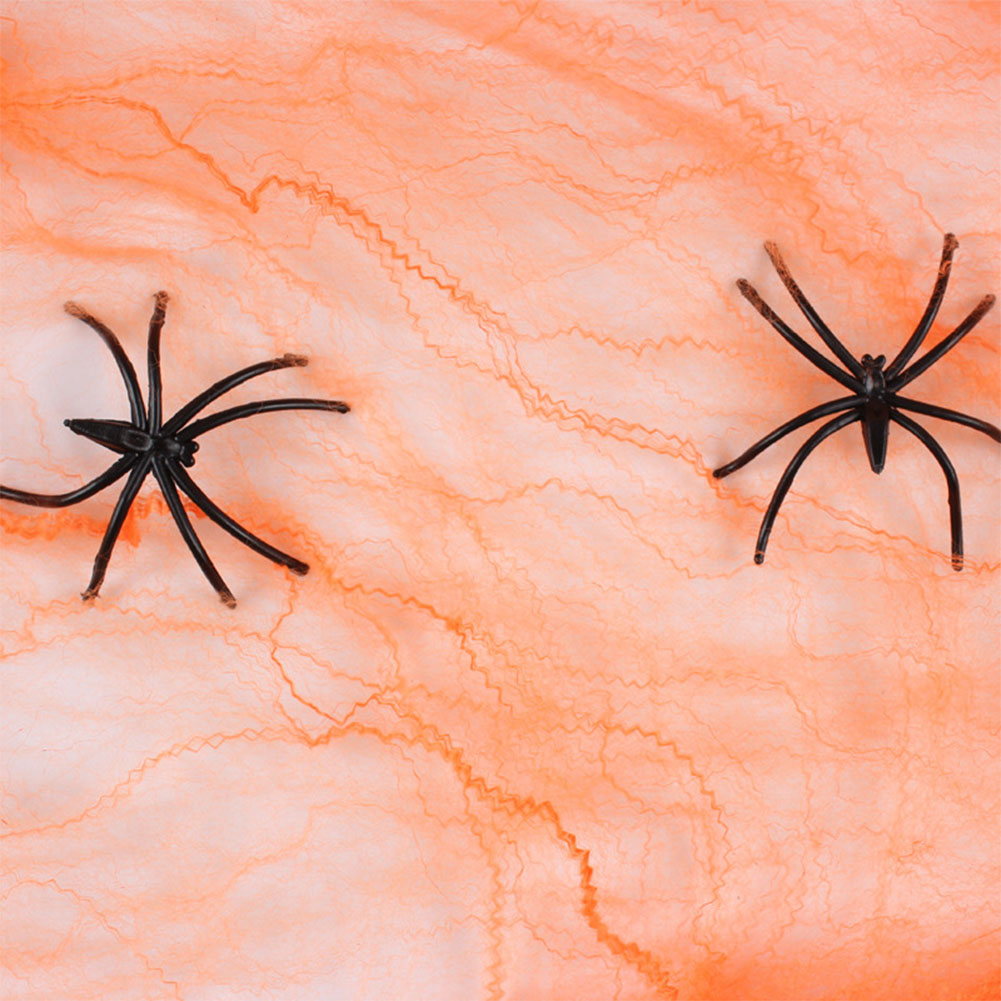 Cotton Spider Web KTV Bar Haunted House Halloween Decor Prop Party Supplies