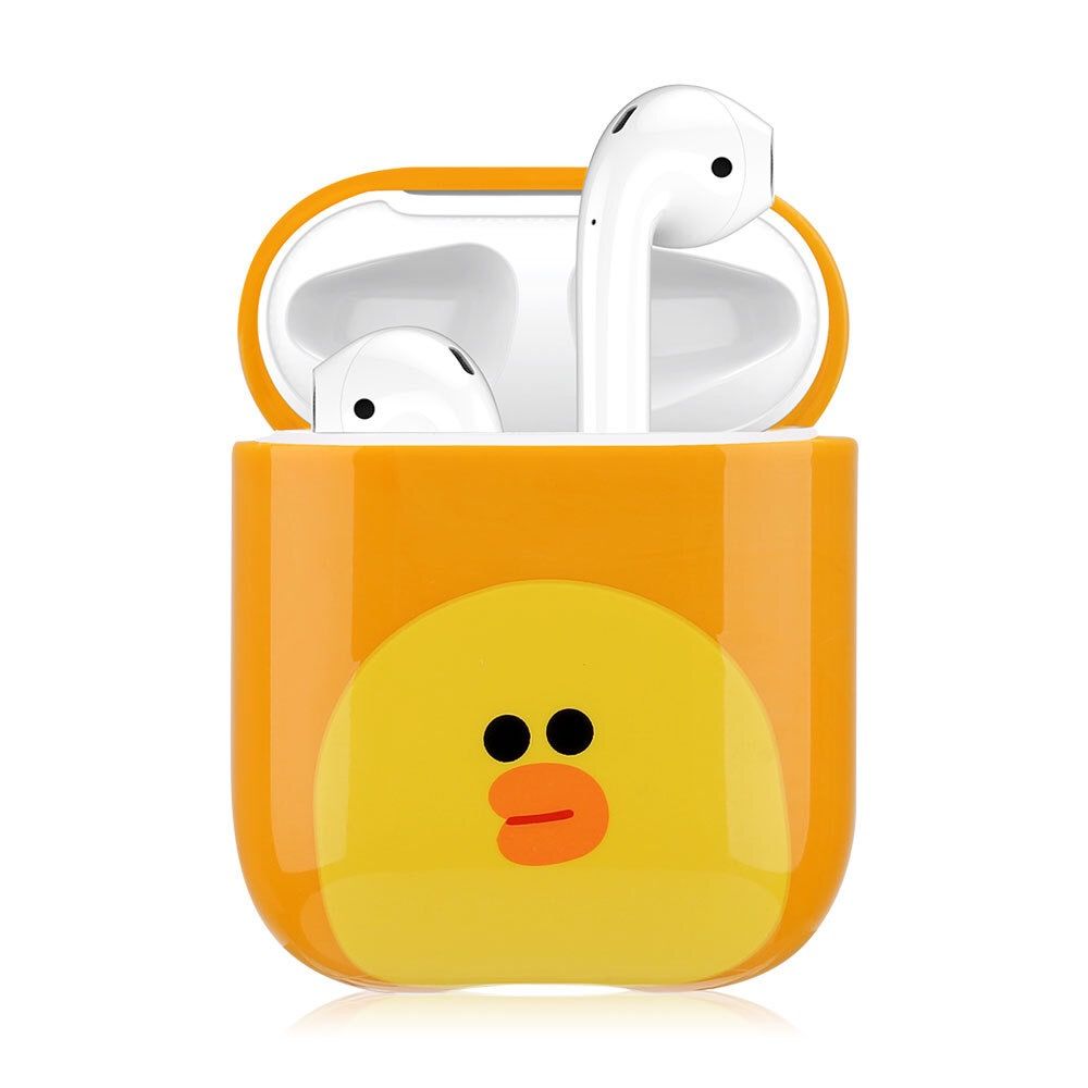 Cartoon Wireless Bluetooth Earphone Cases For Apple AirPods Charging Headphones For Airpods Protective Cover Yellow duck