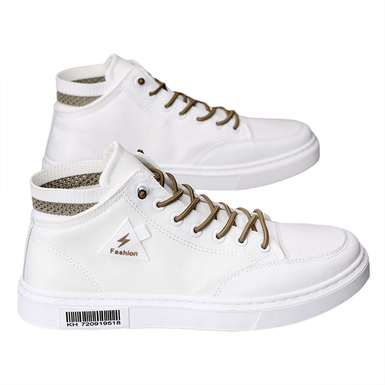 Men Sneakers Casual Shoes Ergonomic Anti-slip Design Lightweight Breathable Minimalist Sports Shoes Fashion Platform Shoes white camel color 41