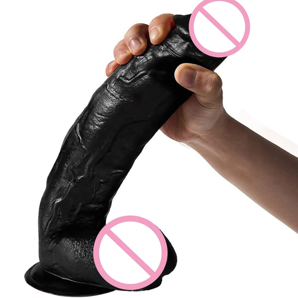 Women Manual Super Long Dildos  Penis With Powerful Suction Cup Base For Hands-free Play Simulated Adult Supplies Erotic Sex Toys black