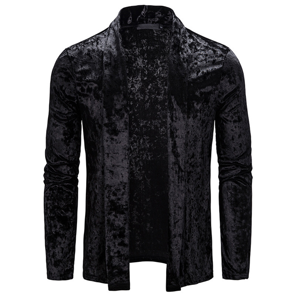 medium length black cardigan