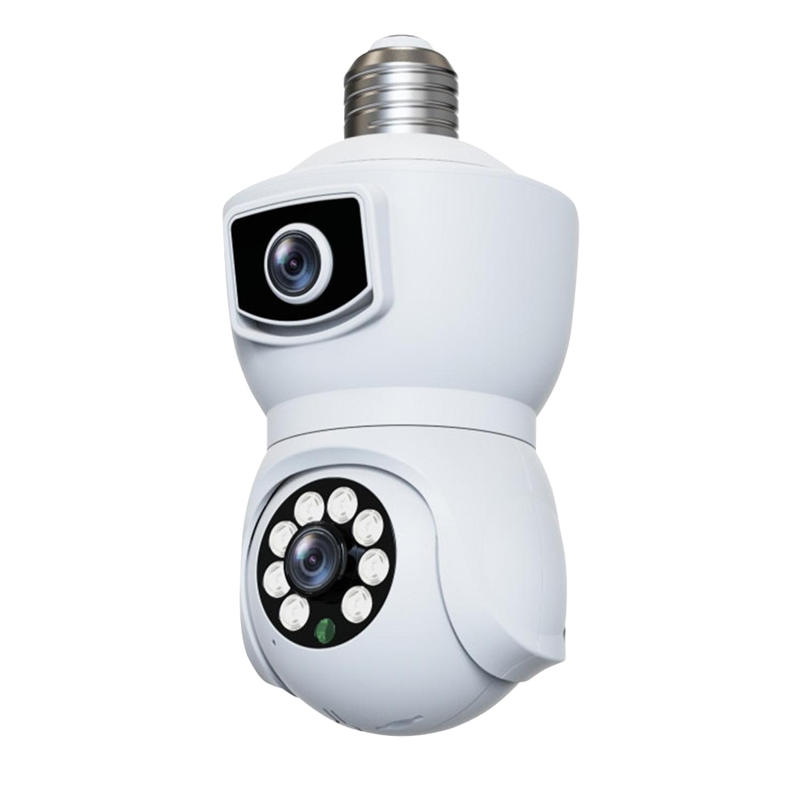 Light Bulb Security Camera WiFi Security Cameras Night Vision 10x Hybrid Zoom