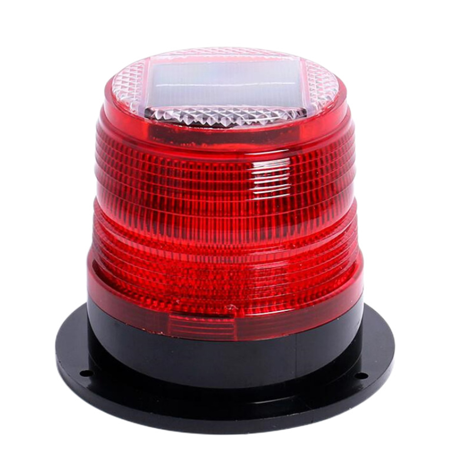 LED Solar Strobe Warning Light LED Solar Lights Traffic Flashing Solar Light Strong Magnetic Base Road Construction Signs Flash Traffic Lights Plastic Flashing Safety Sign Lamp red