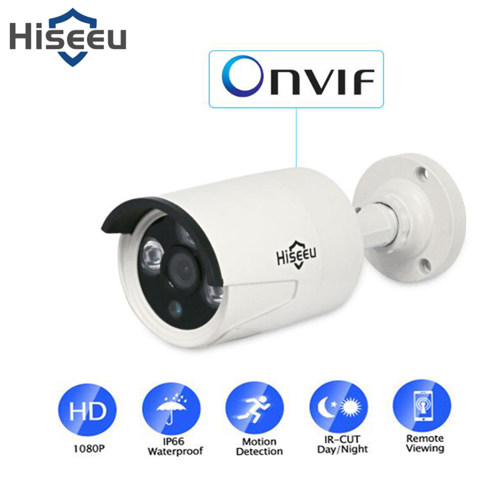Hiseeu HB612 1080P POE IP Camera 2.0MP Bullet CCTV Camera Waterproof Indoor Outdoor Home Security Camera 1080P POE