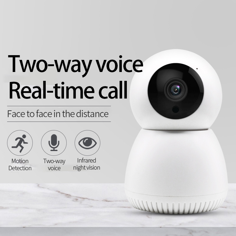 Surveillance Camera Wireless WIFI HD Night Vision Smart Small Monitor Mobile Phone Remote Network Home Monitoring 1#_US Plug
