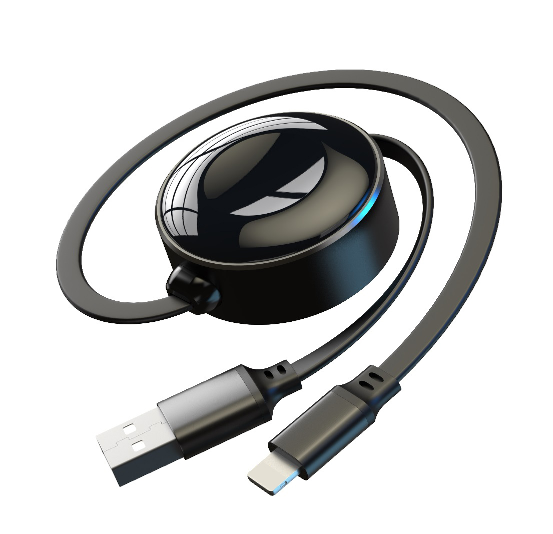 2 in 1 Portable Telescopic Line Magnetic Wireless USB Interface Charger for iWatch 2-in-1 charging