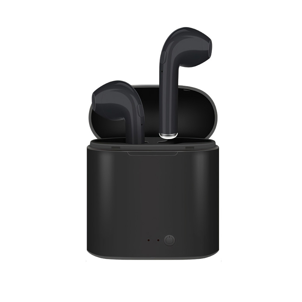i7s Tws Wireless Bluetooth Earphones Mini Stereo Bass Earphone Earbuds Sport Headset with Charging Base Black