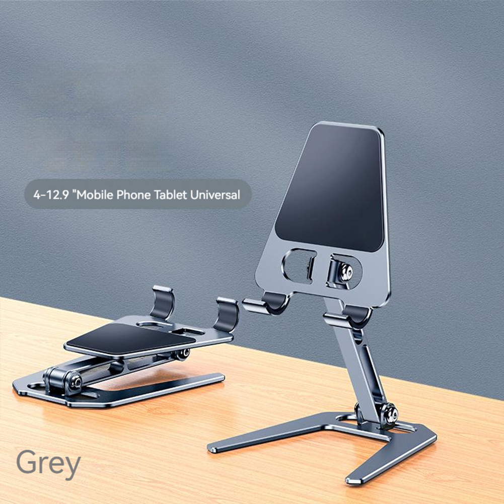 Metal Tablet Stand Mobile Phone Holder Folding Bracket Ergonomic Angles