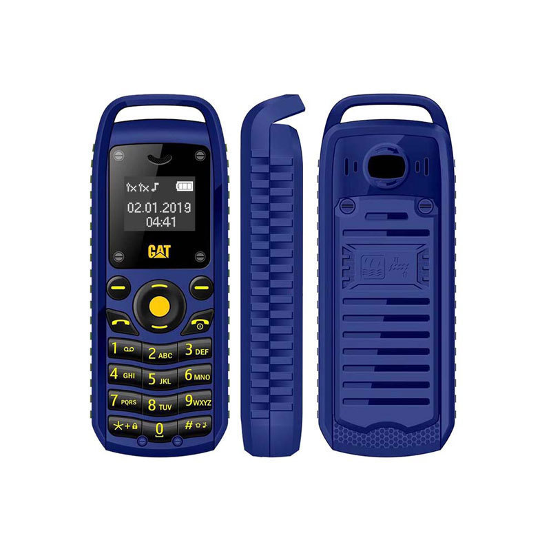Bm25 Mini Mobile Phone Gsm Multilingual Lcd Screen Button Keypad Dual Sim Elderly Pocket Mobile Phone blue
